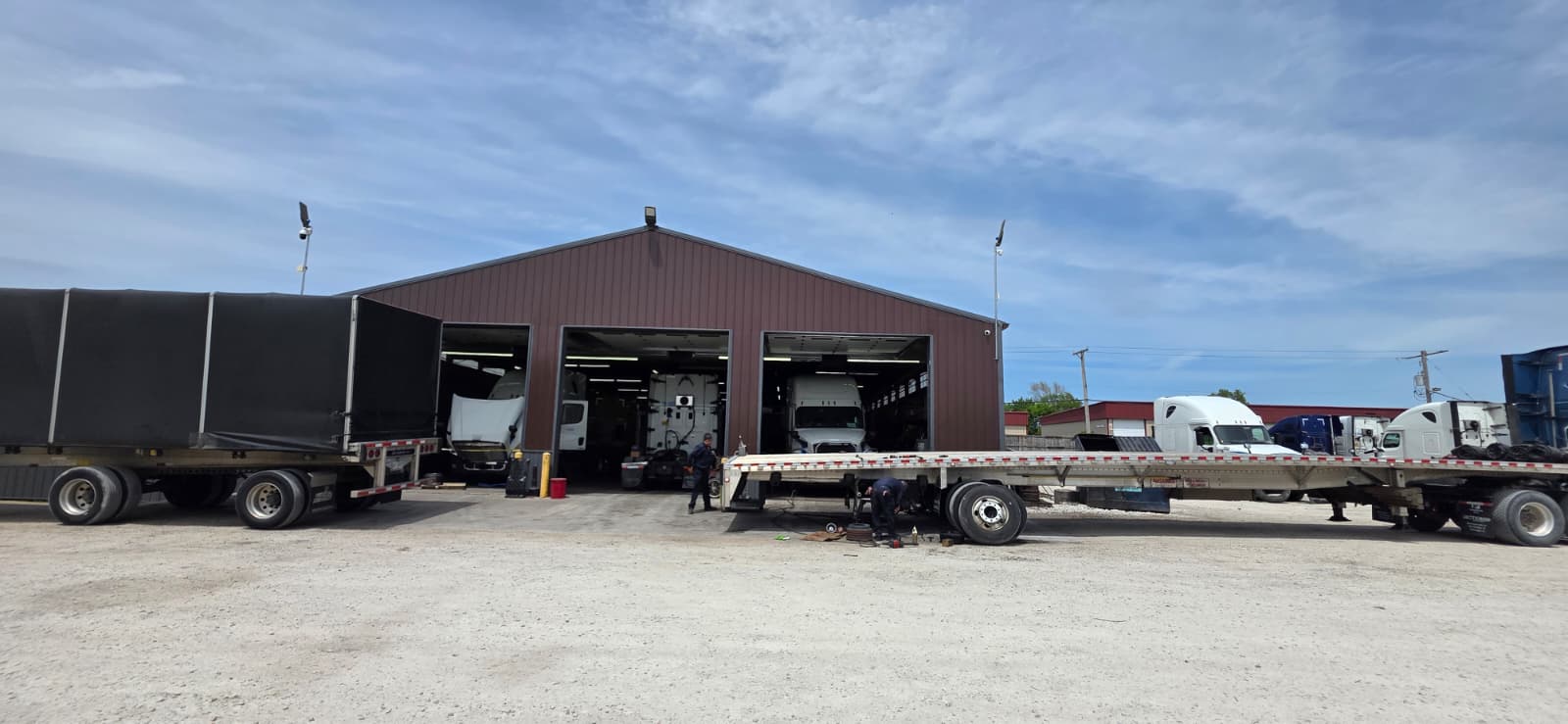 GNE Truck and Tire Center commercial repair bay layout