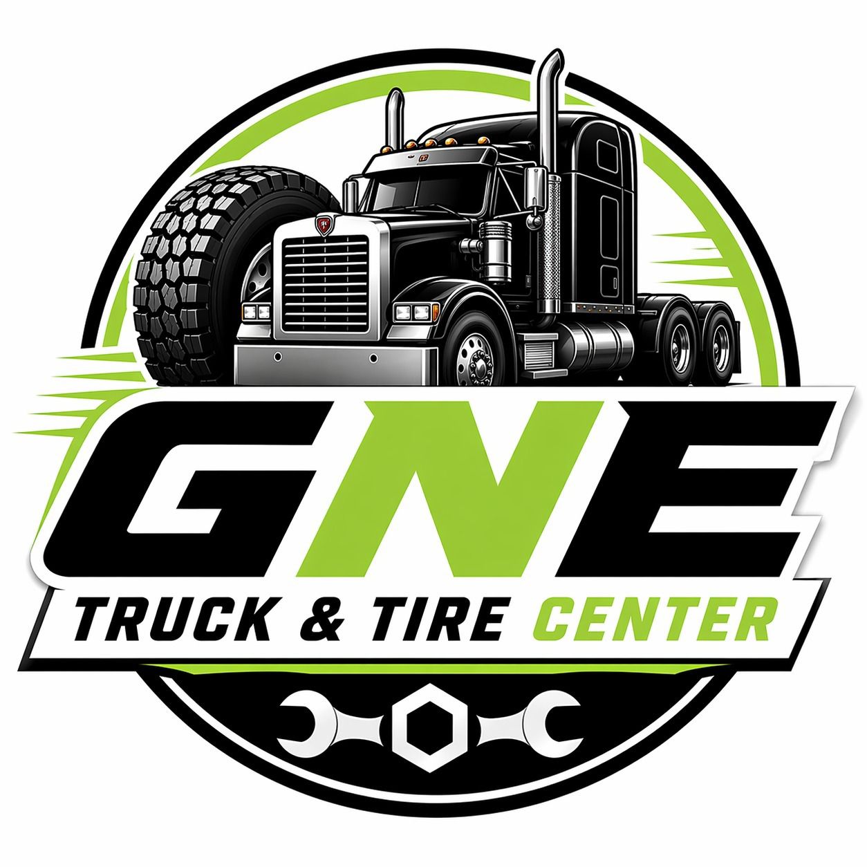 GNE Tire & Truck Logo